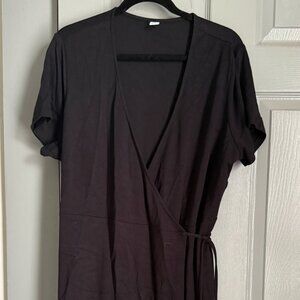 🖤 Old Navy Black Wrap Dress – Size XL 🖤